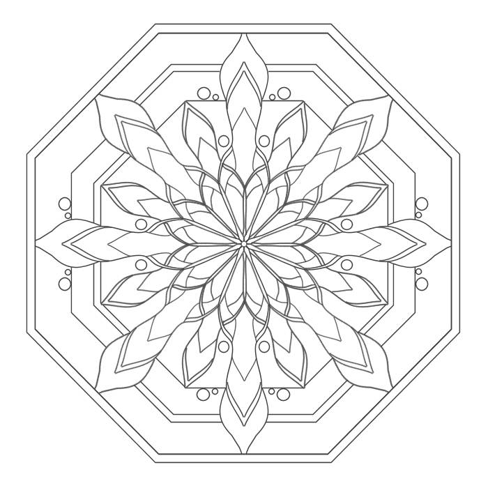 mandala coloring pages easy - photo #9