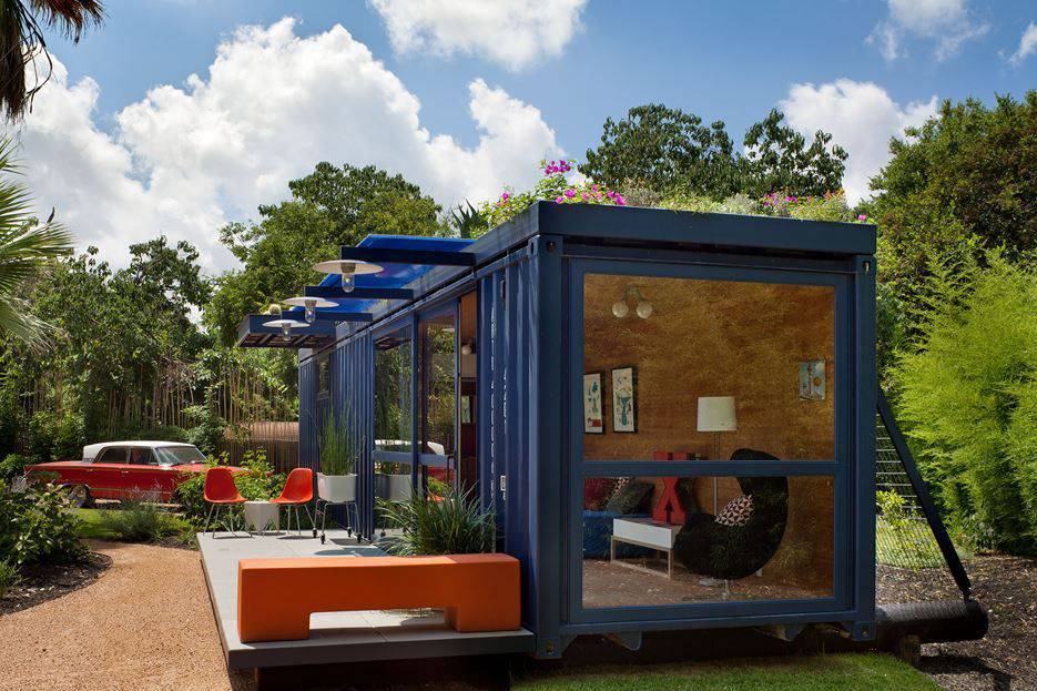 Container Guest House - Angle View