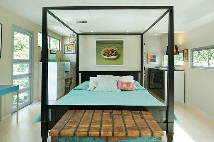 Convert Five Shipping Containers Into a Modern Home Bedroom