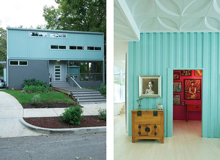 Convert Five Shipping Containers Into a Modern Home Front