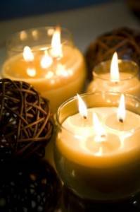 bougies de cire d'abeille