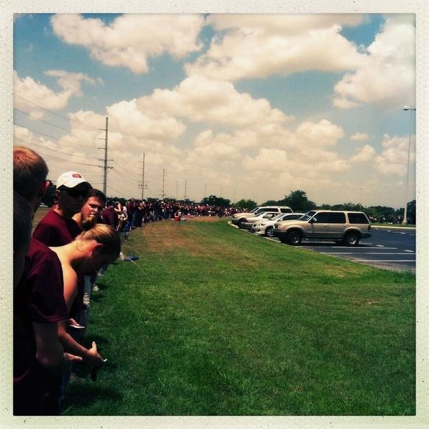 The Texas A&amp;M students that blocked Westboro Baptist Church protesters with a human wall