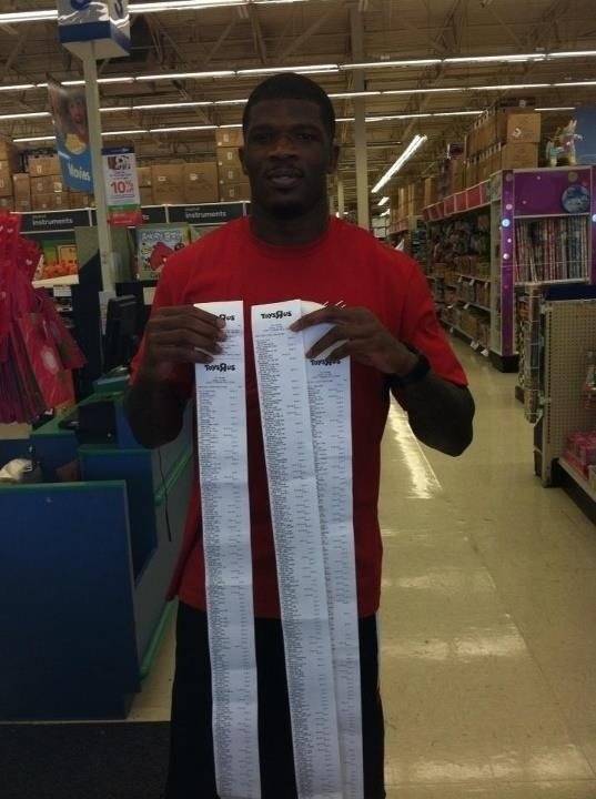 The football star who gives children in need a shopping spree each year