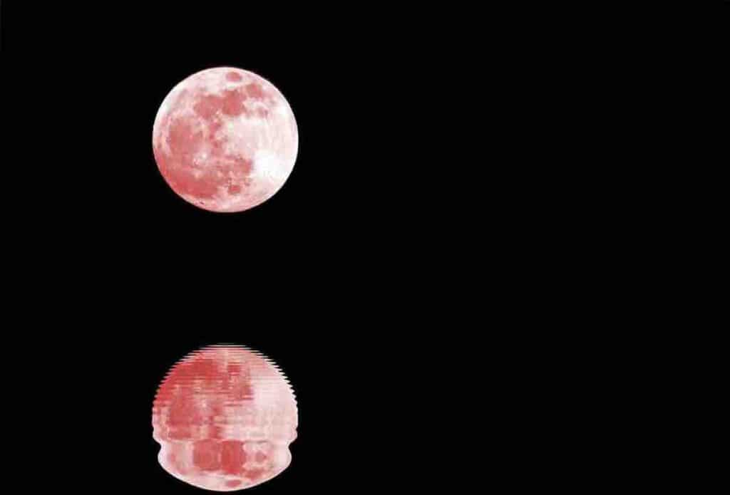 pleine lune rose d'avril 2020
