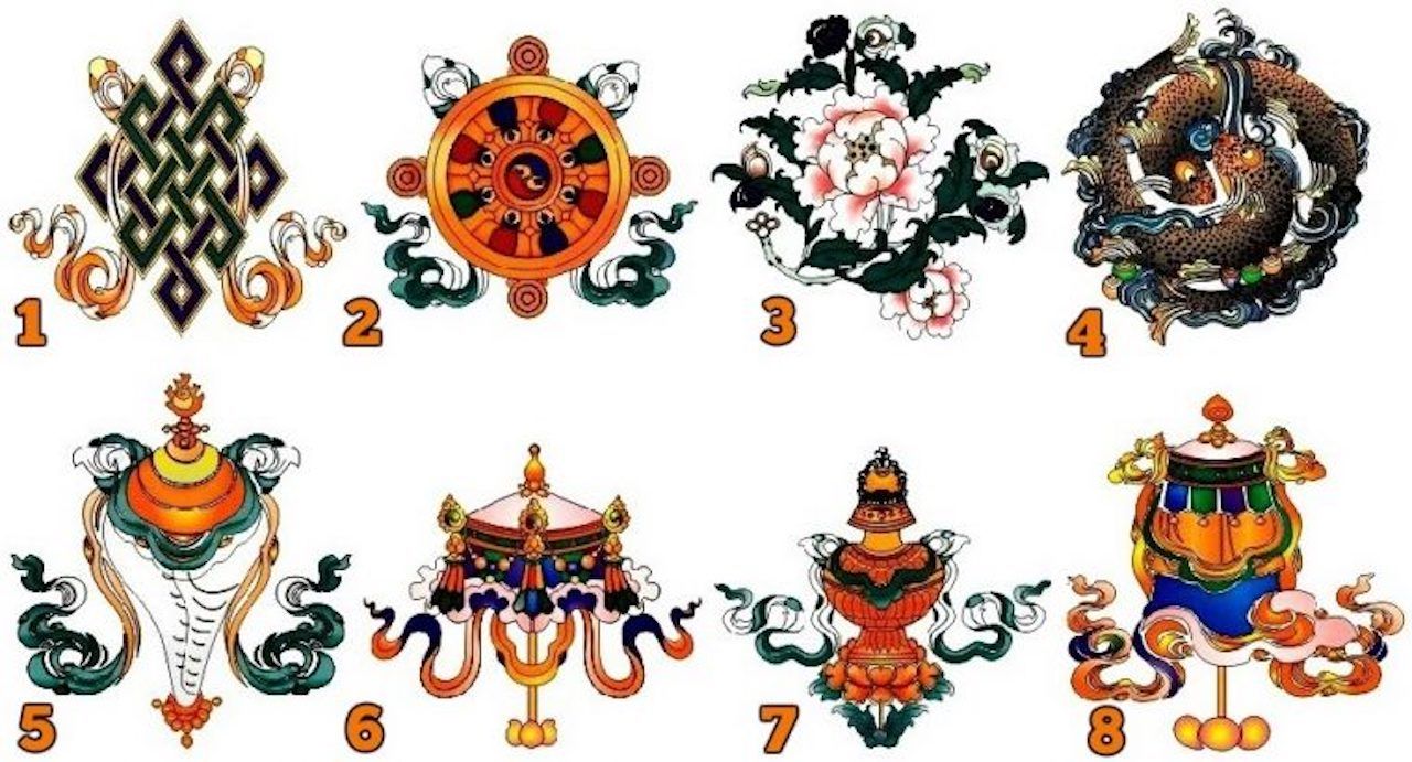 anciens symboles tibetains