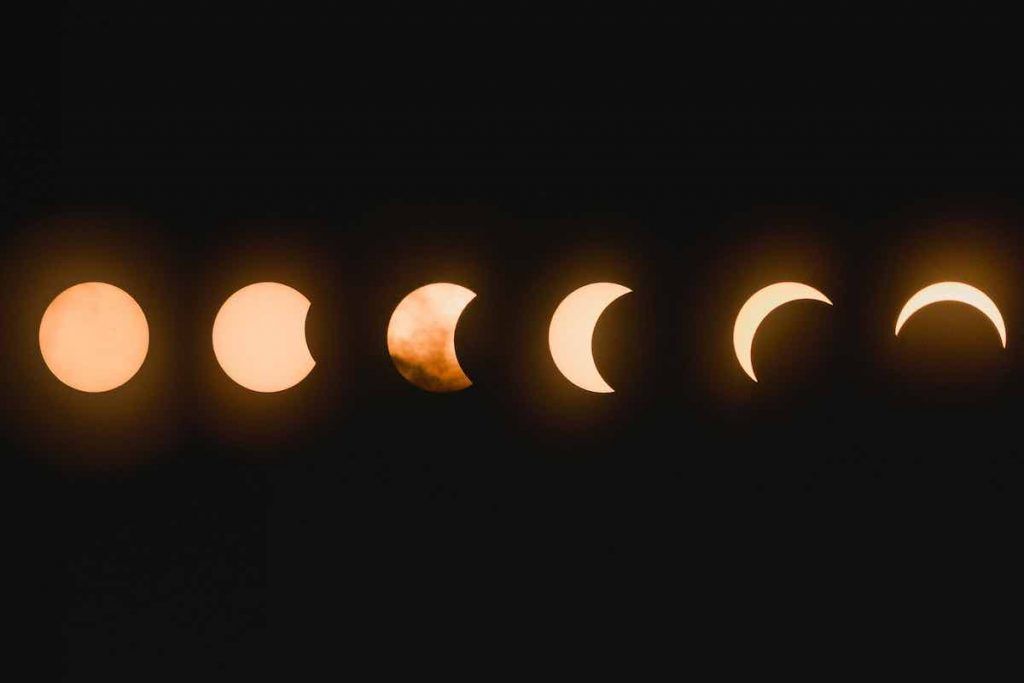 éclipse solaire de nouvelle Lune