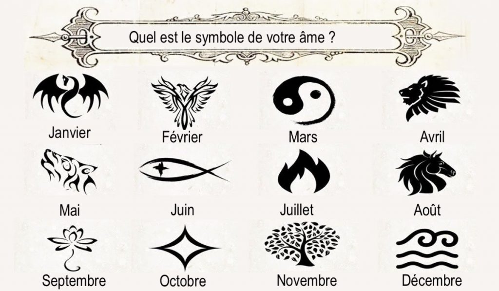 Quel est le symbole de votre âme, selon votre mois de naissance ?  Découvrez-le